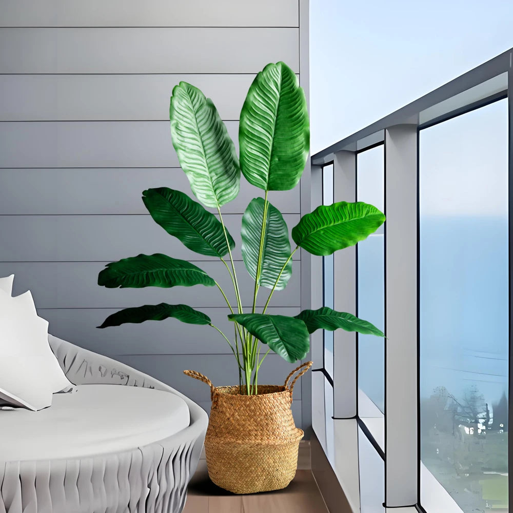 Árbol Artificial Tropical Grande – Planta Decorativa Moderna para Sala, Oficina y Hogar