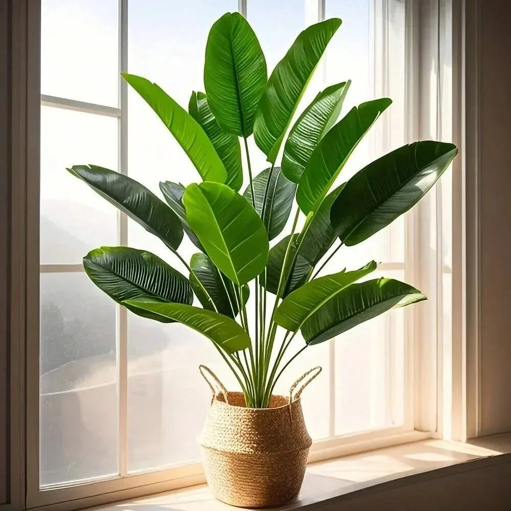 Árbol Artificial Tropical Grande – Planta Decorativa Moderna para Sala, Oficina y Hogar