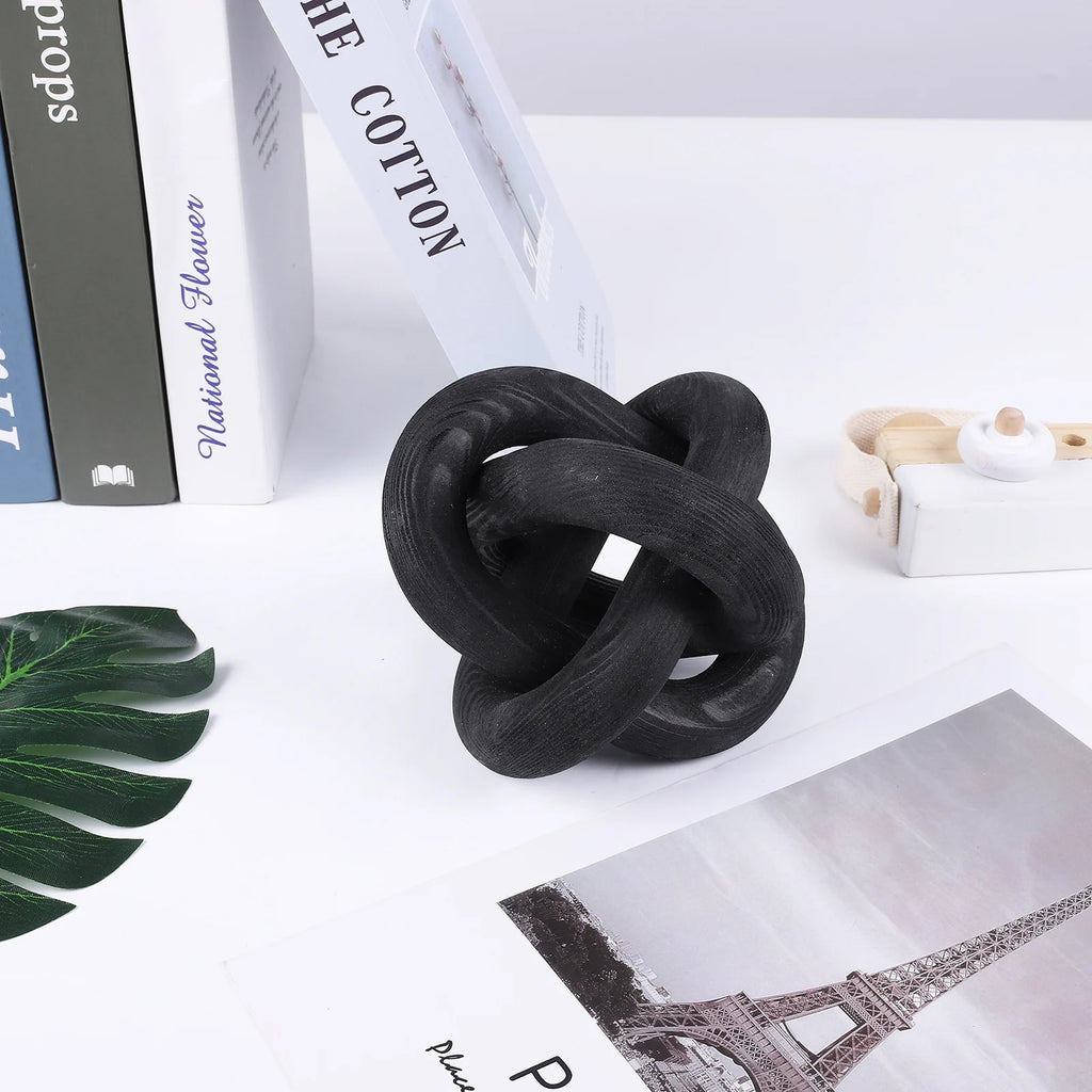 Escultura Nudo Moderna – Decoración Minimalista