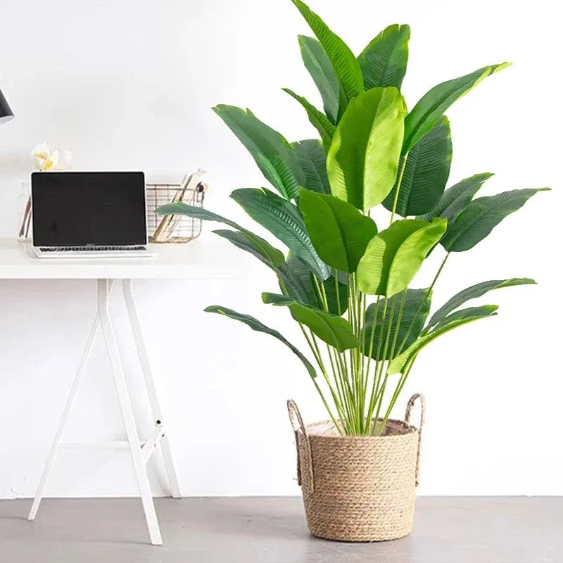 Árbol Artificial Tropical Grande – Planta Decorativa Moderna para Sala, Oficina y Hogar