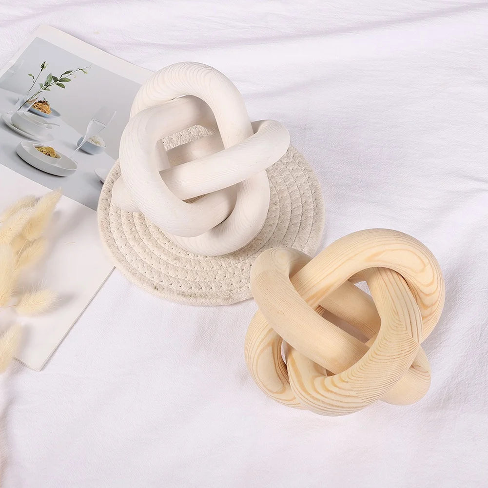 Escultura Nudo Moderna – Decoración Minimalista