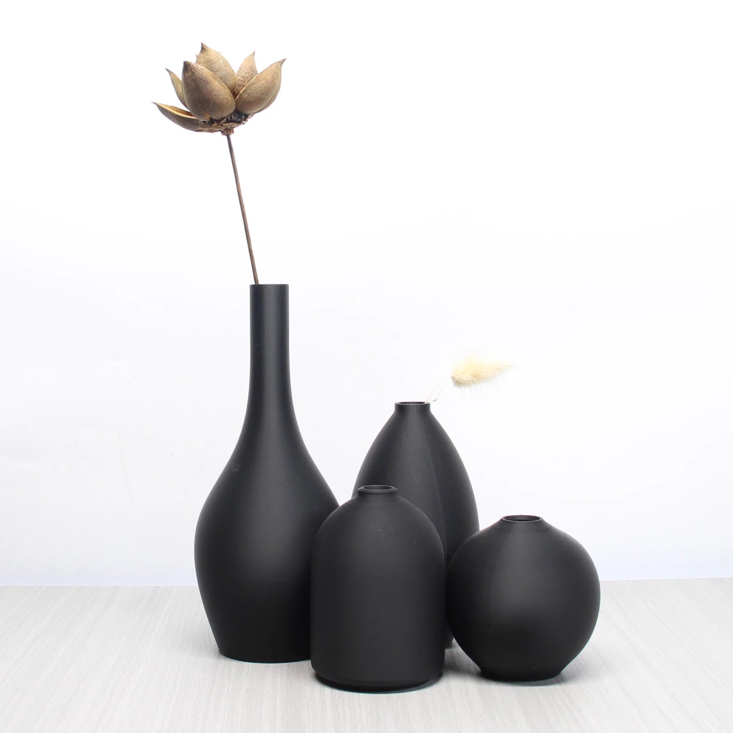 Set de 4 Jarrones Minimalistas Decorativos- Diseño Elegante para el Hogar