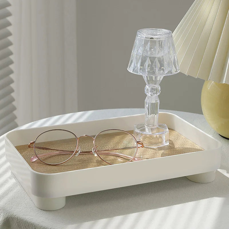 Bandeja Elegante Minimalista para Perfumes y Decoracion del Hogar