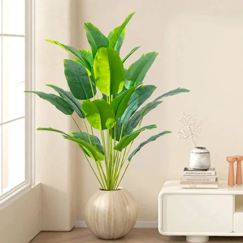 Árbol Artificial Tropical Grande – Planta Decorativa Moderna para Sala, Oficina y Hogar