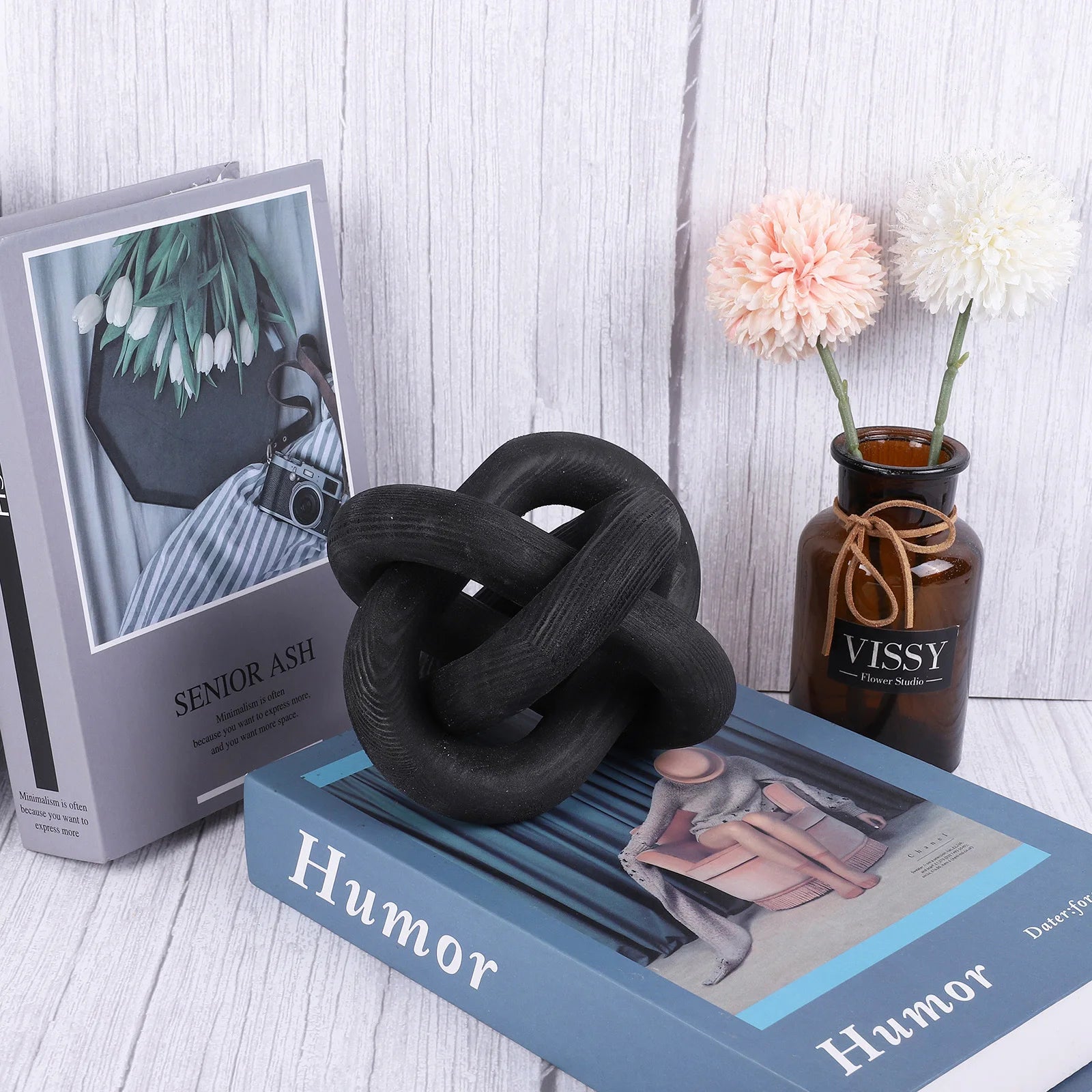 Escultura Nudo Moderna – Decoración Minimalista