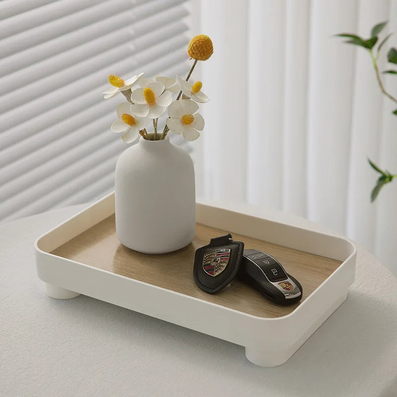 Bandeja Elegante Minimalista para Perfumes y Decoracion del Hogar