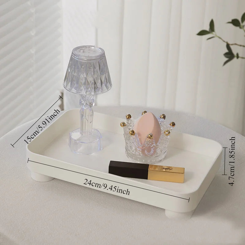 Bandeja Elegante Minimalista para Perfumes y Decoracion del Hogar