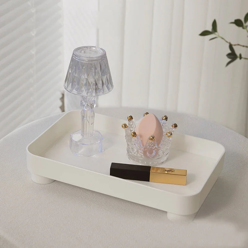 Bandeja Elegante Minimalista para Perfumes y Decoracion del Hogar
