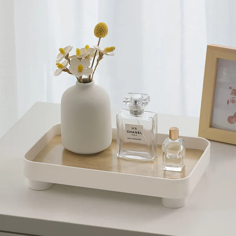 Bandeja Elegante Minimalista para Perfumes y Decoracion del Hogar