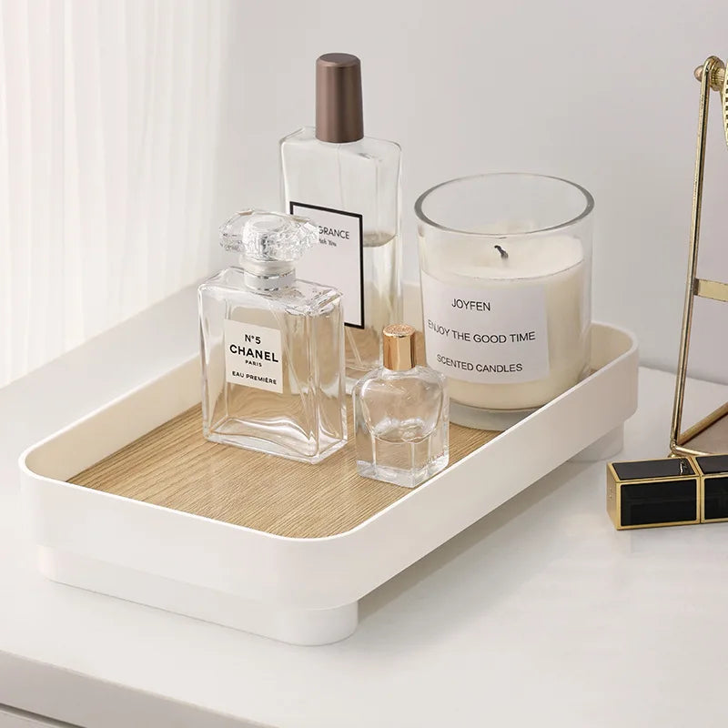 Bandeja Elegante Minimalista para Perfumes y Decoracion del Hogar